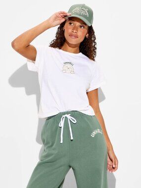 Women's Unwell Henry Short Sleeve Graphic T-shirt - White